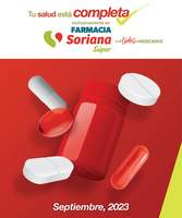 Portada Catálogo Soriana Super Farmacia